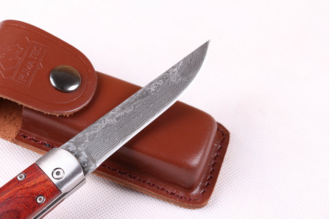 Damascus Horizontal open knife UD402053